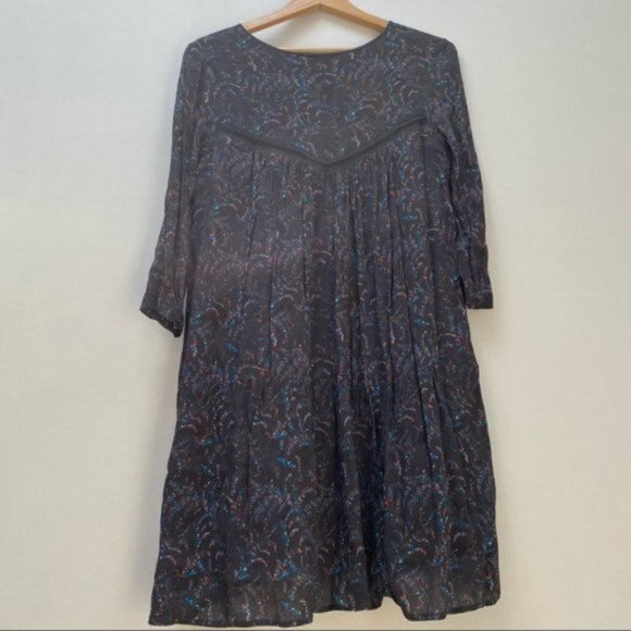 Ba&sh Esra Carbon Floral‎ Tassel Swing Dress US 6 (1) - Picture 5 of 7